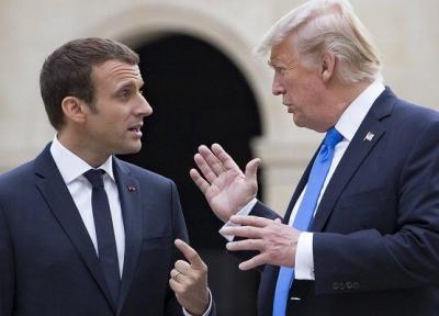 ترامپ درباره تصمیم برجامی ایران با رئیس جمهور فرانسه مصاحبه کرد