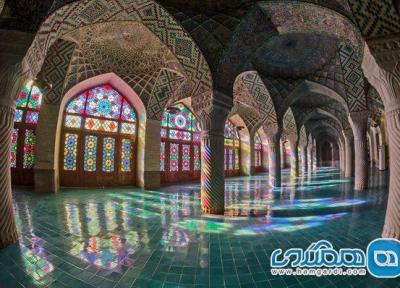مسجد نصیرالملک ، جادویی به لطافت نور و رنگ